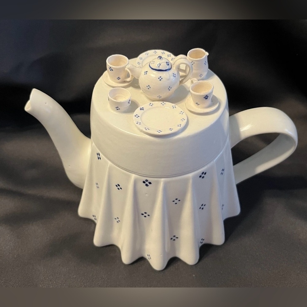 The Tea Council Collection Teapot & Lid Vintage 1987 Design Signed By J&G Morten - Picture 5 of 7